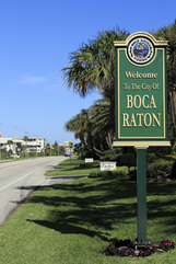 Welcome to Boca Raton Sign